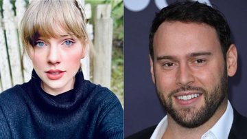 Taylor Swift revela que Scooter Braun a proibiu de cantar suas músicas no American Music Awards - Foto Montagem/Instagram/Getty Images