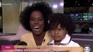 Jornalista viu pessoalmente a menina que viralizou na web - Divulgação/TV Globo