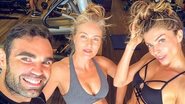 Angélica e Grazi Massafera com o personal trainer Chico Salgado - Reprodução/Instagram