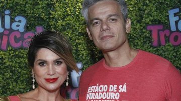 Flávia Alessandra e Otaviano Costa marcam presença em camarote na Sapucaí - Wallace Barbosa/Agnews
