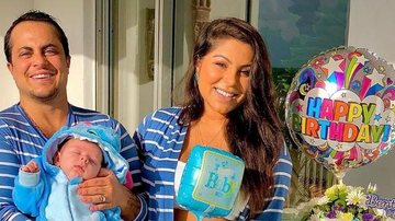 Andressa Ferreira e Thammy Miranda com o filho Bento - Reprodução/Instagram