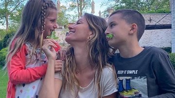Gisele Bündchen exibe vídeo fofo cantando ao lado dos filhos - Reprodução/Instagram