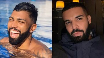 Gabigol muda o visual e é comparado ao rapper Drake - Divulgação/Instagram