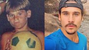 Nicolas Prattes relembra clique da infância, loirinho e brincando com bola: ''De cria'' - Instagram
