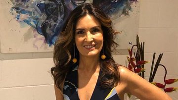Fátima Bernardes encanta com look do dia estampado - Reprodução/Instagram