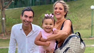 Ticiane Pinheiro e Cesar Tralli com a filha Manuella - Reprodução/Instagram