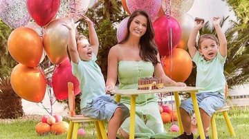 Andressa Suita comemora aniversário com os filhos - Reprodução/Instagram