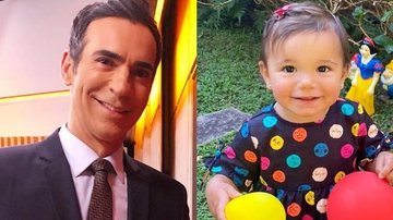 Filha de Cesar Tralli vira telespectadora do pai - Reprodução/Instagram