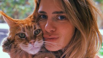 Carolina Dieckmann posa agarradinha com seu gatinho - Reprodução/Instagram