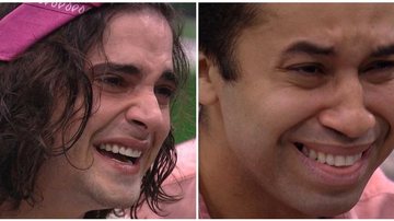 Fiuk e Gilberto se emocionam no almoço do anjo - Reprodução/TV Globo