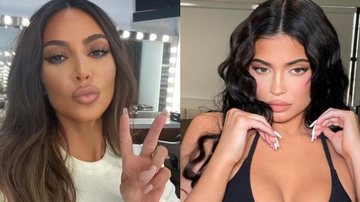 Kim Kardashian impressiona seguidores ao posar de biquíni ao lado de sua irmã caçula, Kylie Jenner - Reprodução/Instagram