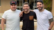 Caio posta foto com Israel e Rodolffo durante gravação - Reprodução/Instagram