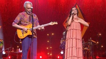 Juliette Freire e Gilberto Gil se emocionam durante live - Reprodução/Globoplay