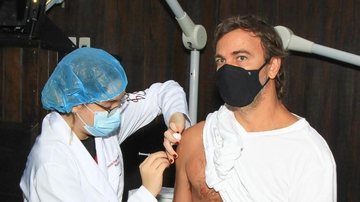 Marcelo Faria toma primeira dose da vacina contra Covid-19 - Fabricio Pioyani/AgNews