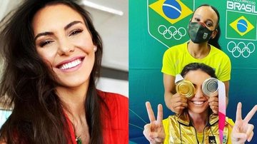 Glenda Kozlowski se diverte com medalhas de Rebeca Andrade - Reprodução/Instagram
