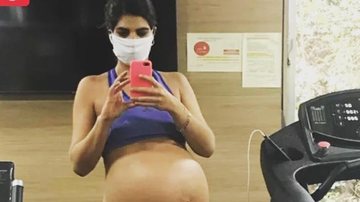 Andréia Sadi relembra clique da reta final da gravidez - Reprodução/Instagram