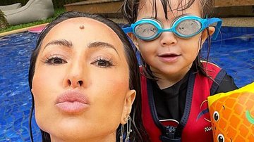 Sabrina Sato curte dia de piscina com a filha e os sobrinhos - Reprodução/Instagram