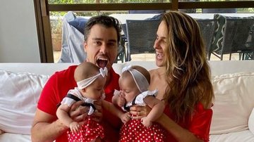 Joaquim Lopes e Marcella Fogaça comemoram 6 meses das filhas - Reprodução/Instagram