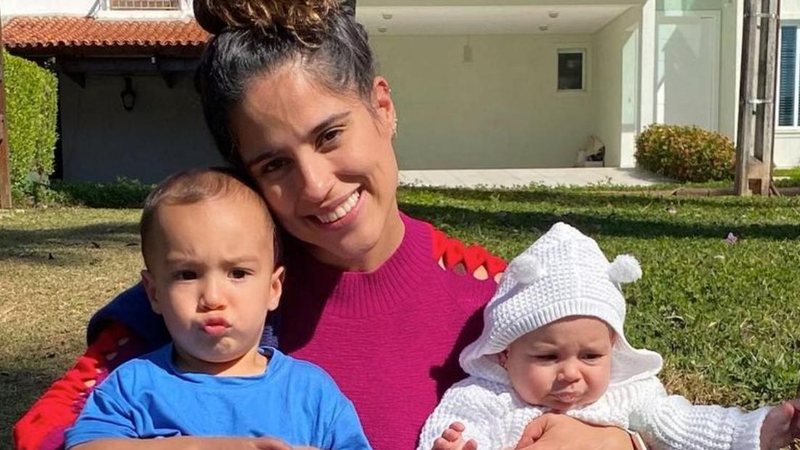 Camilla Camargo se diverte em momento de 'folga' dos filhos - Reprodução/Instagram