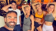 Angélica malha ao lado de Ingrid Guimarães e Grazi Massafera - Reprodução/Instagram
