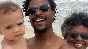 David Junior surge ao lado da família na praia e se derrete - Reprodução/Instagram