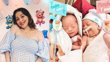 Camila Monteiro celebra primeiro mês dos filhos gêmeos - Reprodução/Instagram