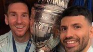 Após anunciar aposentadoria, Agüero ganha homenagem de Messi - Reprodução/Instagram