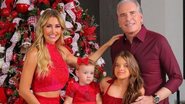 Rafa Justus compartilha clique natalino ao lado do pai, da irmã Vicky e da madrasta - Reprodução/Instagram