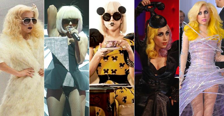 Falta pouco para Lady Gaga chegar com toda sua excentricidade ao Brasil. A cantora, que fará shows no Rio de Janeiro, em São Paulo e em Porto Alegre, é conhecida por ser arriscar e exagerar nos seus looks. Relembre os modelitos mais marcantes já usados por ela na galeria abaixo: 
