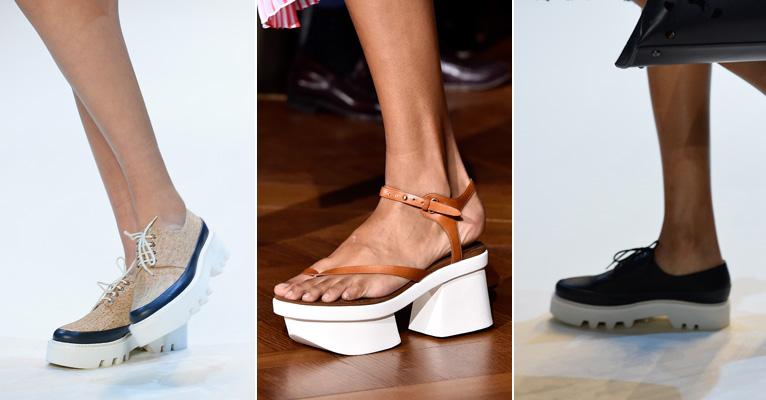 sapatos plataforma da moda