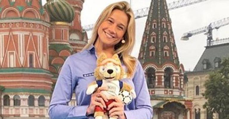 A jornalista, que está cobrindo o Mundial da Rússia, foi poupada de aparecer no Bom Dia Brasil desta segunda-feira, 18