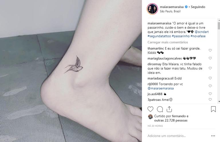 O que Maiara tem tatuado em seu dedo? Tatuagem chamou a atenção em novas  fotos