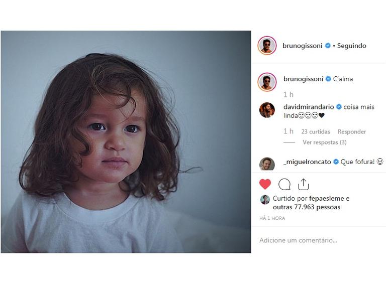 Bruno Gissoni encanta web ao postar foto da filha, Madalena