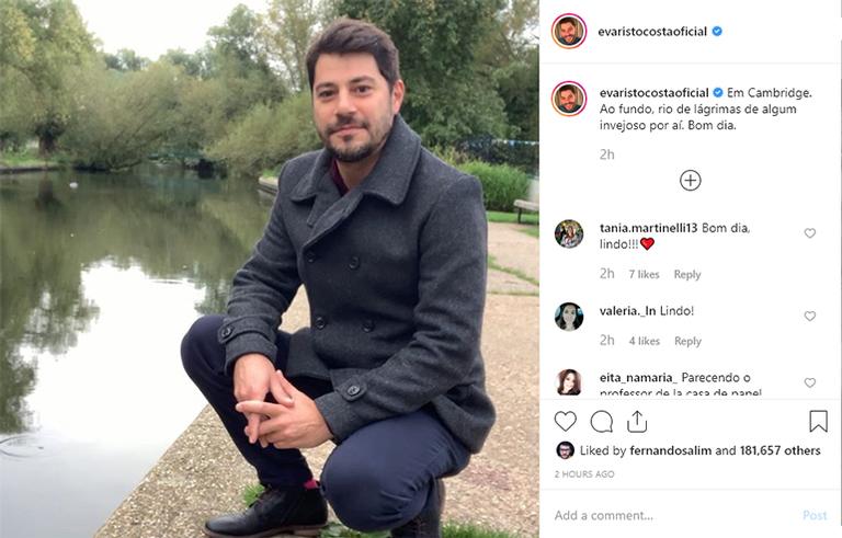 Evaristo Costa e Padre Fábio de Melo interagem nas redes sociais