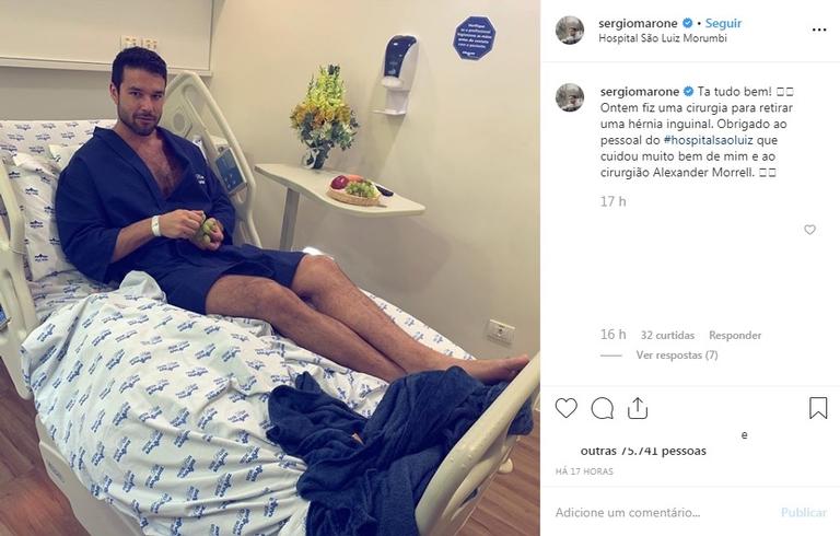 Sérgio Marone passa por cirurgia de emergência