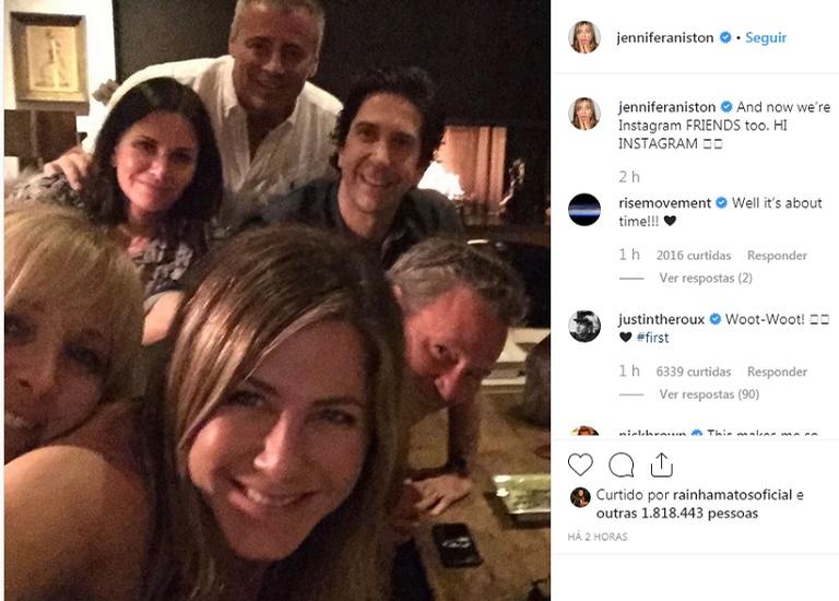 Primeira foto do Instagram da Jennifer Aniston