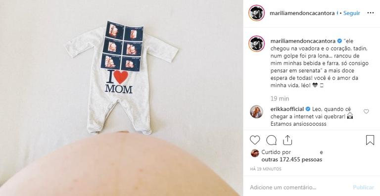 Marília Mendonça faz homenagem para o filho