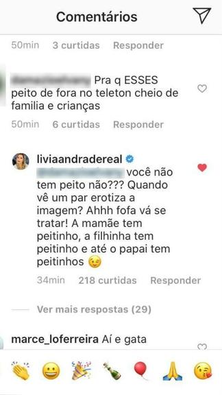 Lívia Andrade dispara contra críticas a look decotado