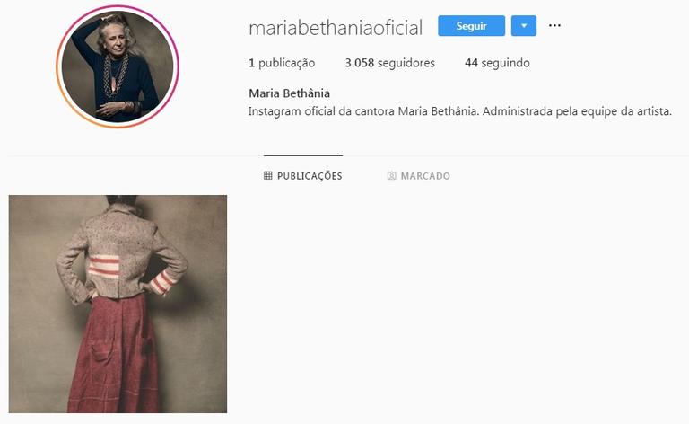 Instagram de Maria Bethânia