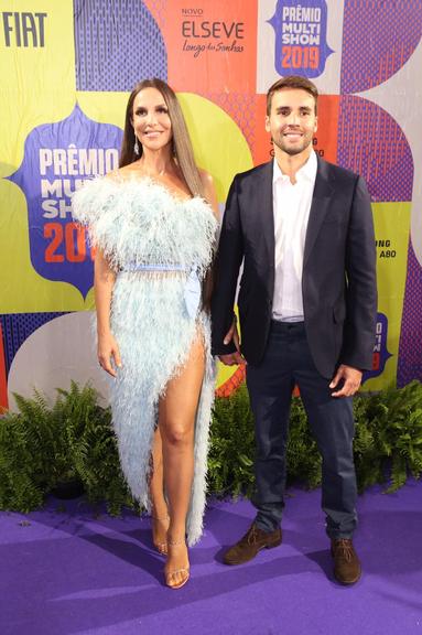 Ivete Sangalo com o marido no Prêmio Multishow