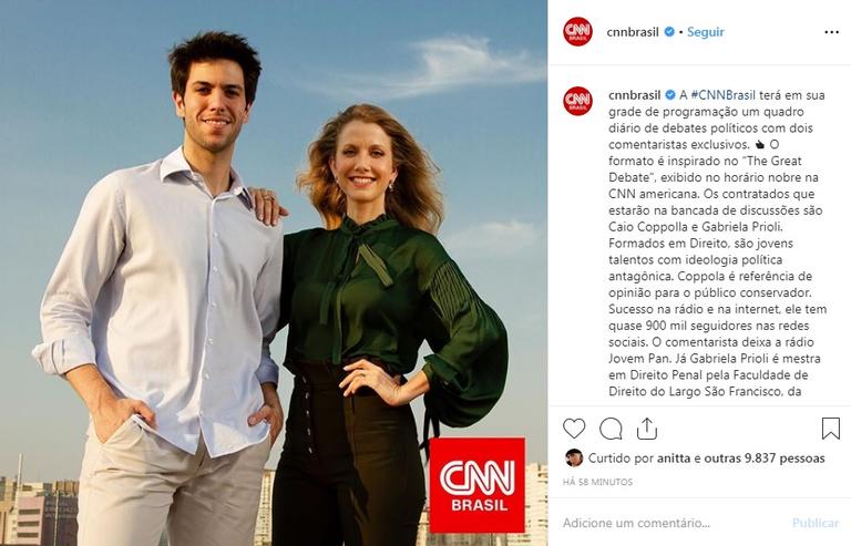 CNN contrata mais jornalistas para novo programa político
