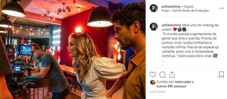 Namorada de André Marques comenta participação em novela da TV Globo