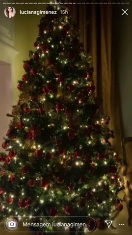 Árvore de Natal da casa de Luciana Gimenez