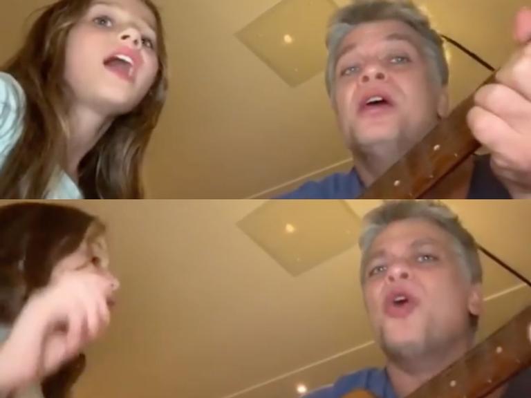 Fabio Assunção compartilha vídeo fofo cantando junto de sua filha, Ella Felipa