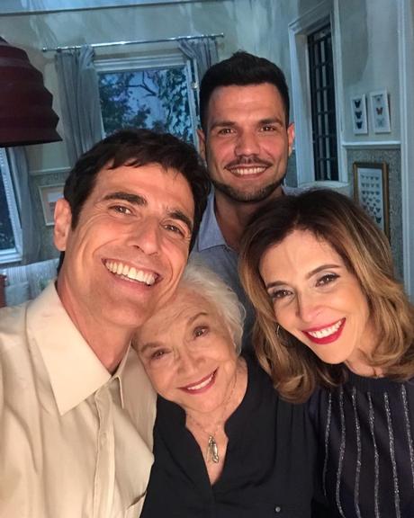 Reynaldo Gianecchini e sua família de A Dona do Pedaço