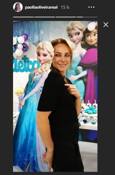 Paolla Oliveira com princesa da Disney
