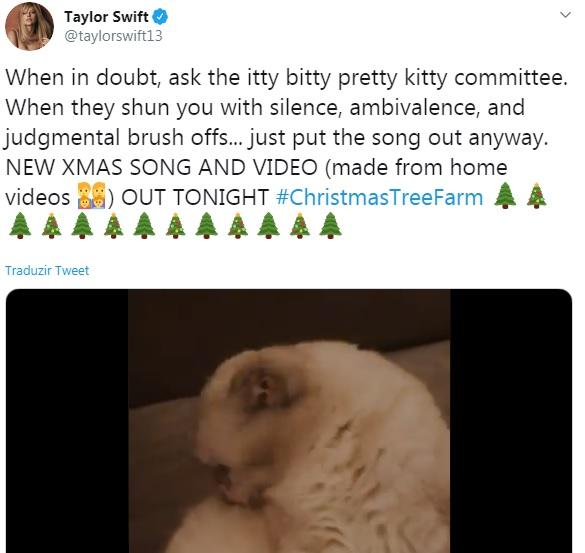 Taylor Swift anuncia canção de Natal