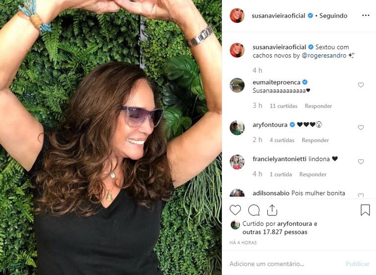 Susana Vieira radicaliza no corte de cabelo e é elogiada