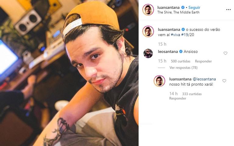 Luan Santana confirma parceria com Léo Santana