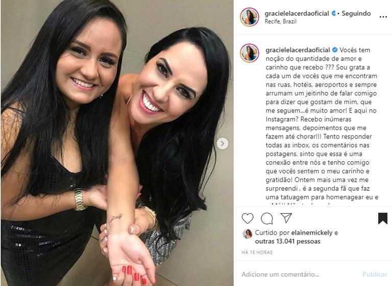 Zezé Di Camargo e Graciele Lacerda ganham homenagem de fã
